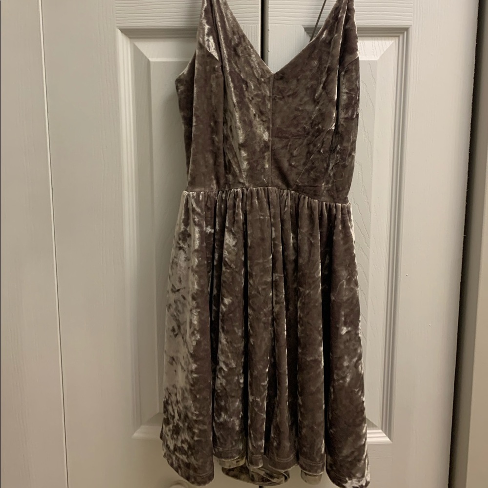 Velvet Winter Romper with Cross-Back detail